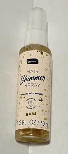 b.pure Hair Shimmer Spray con Keratina, Oro, 2 FL OZ miniatura 1