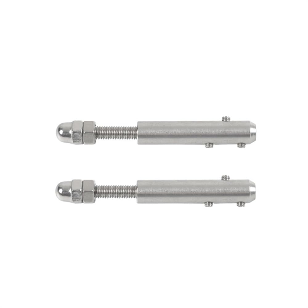 Morsetti Per Fune 32 PZ Cavo Ringhiera Fune Metallica 4mm 5/32 ''Filettato Tensionamento Terminale Morsetto a Croce con Viti Bulloni