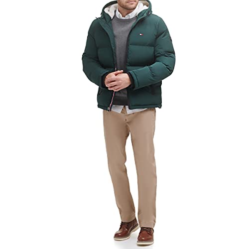 Image of Tommy Hilfiger Men's Classic Hooded Puffer Jacket (Standard and Big & Tall)