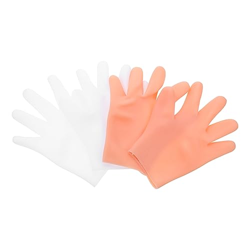 HAPINARY Household Lotion Gloves 2 Pairs of Moisturizing Beauty Gloves for Smooth Tender Hands