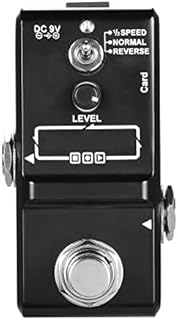 summina Guitar Looper Effect Pedal 10 Minutes Recording Time 3 Working Modes True Bypass Full Metal Shell with 1GB Memory Card, Grey,Silver,Black
