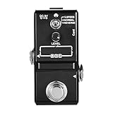 summina Gitarren-Looper-Effektpedal, 10 Minuten, Aufnahmezeit, 3 Betriebsmodi, True Bypass, Vollmetallgehäuse mit 1 GB Speicherkarte, Grau, Silber, Schwarz