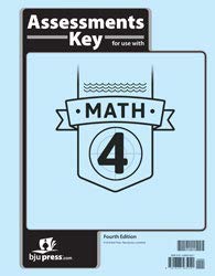 Compare Textbook Prices for Math 4 Assessments Answer Key 4th ed ISBN 9781628565041 by BJU Press