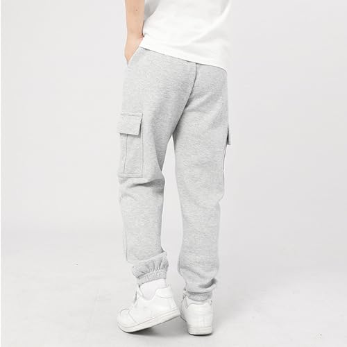 Cargo Sweatpants for Boys Girls Kids Unisex Baggy Jogger Pants Elastic Waist Fall Sweat Pants with Multi Pockets3