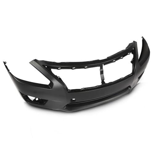 GRAND ORANGE Front Bumper Cover Primed Fit Nissan Altima 2013-2015 w/Tow Hook Hole w/Fog Light Holes w/o License Plate Provision & Parking 620223TA0H