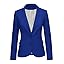 Two Buttons Lapis Blue W Striped Lining