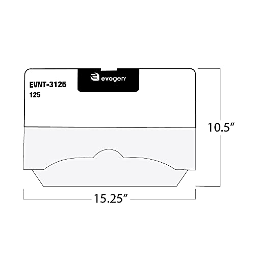 Image of Evogen No-Touch Toilet Seat Covers, 125 Sheets per pack /24 Packs per case