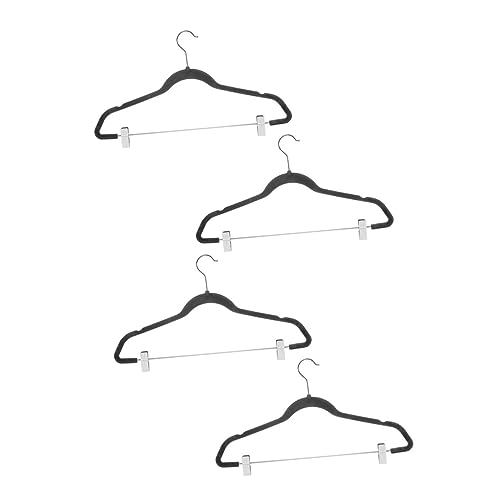 CTIRCHIU 4pezzi Grucce Per Pantaloni Clip Regolabili Grucce Per Jeans Articoli Design Robusto e Portante Antiscivolo e Affidabile