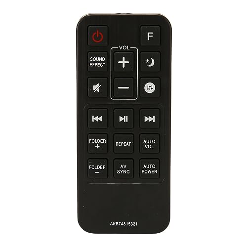 Teatro En Casa, Home Entertainment ciciglow AKB74815321 Control Remoto de Barra de Sonido para SJ4Y SPJ4B W SH5B SJ5Y SPJ5B W SH5 SJ5, Control Remoto de Barra de Sonido de Repuesto, Diseño...