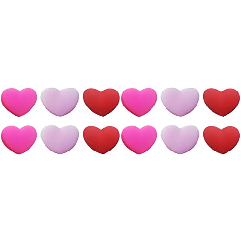 PRETYZOOM 12Pcs Tênis Raquete de Tênis Amortecedor Amortecedor Amortecedor Coração Em Forma de Amors