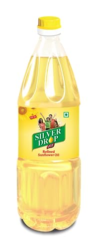 Image of Silver Drop Refined Sunflower Oil 100% Natural, Pure for Cooking and Frying | Healthiest Cooking Oil | Edible Cooking Oil (500 ML)