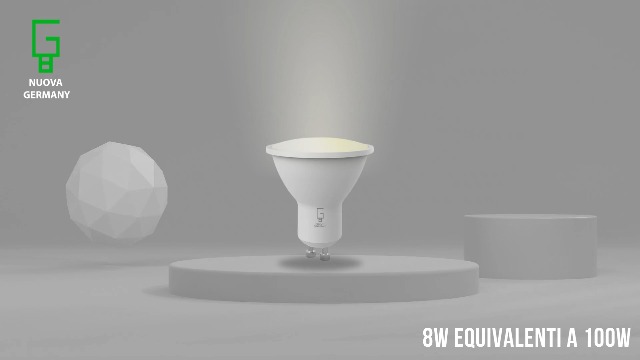 Lampadine LED GU10 - 8W Equivalenti 100W, Luce Naturale 4000K, 10 Pezzi