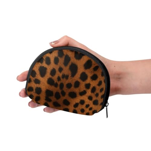 Portable Coin Purse Leopard Print Pattern Mini Zippered Money Pouch Card Holder3