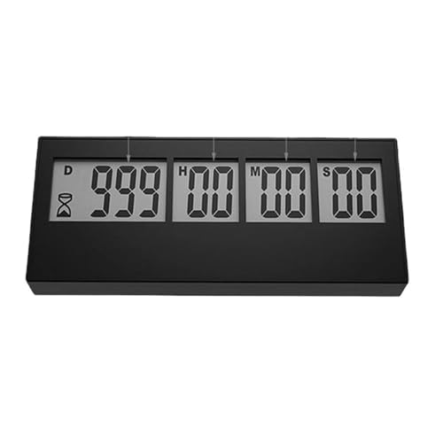 Temporizador Digital Cuenta Regresiva 999 Días Negro miniatura 1