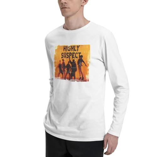 Camiseta de algodón de manga larga para hombre miniatura 5