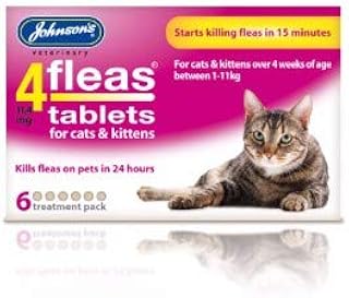 Johnsons 4Fleas Cat & Kitten Tablets 6 Pack