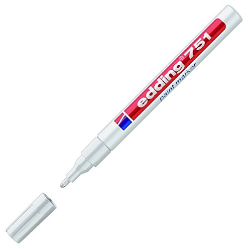 Marqueur peinture blanche Edding pointe fine lot de 10 permanent