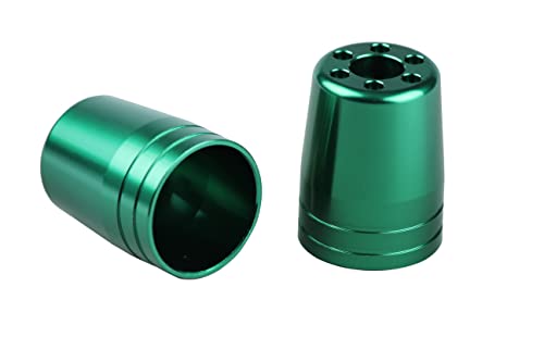 ポッシュ(POSH) バイク用品 ウルトラヘビーバーエンドアウターのみ 2個入り M8タイプ ダークグリーン 031879-08-10