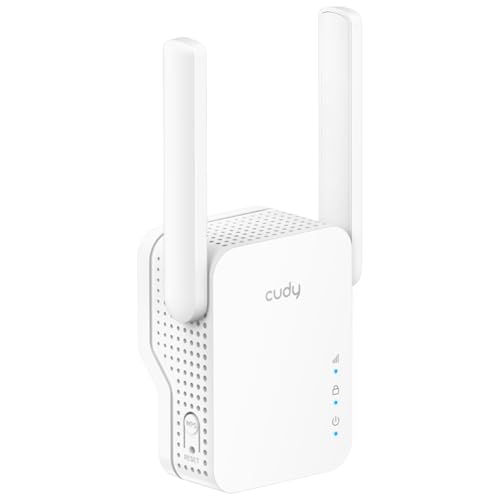 Cudy RE300 N300 WiFi Extender, wzmacniacz sygnału 300 Mb/s 2,4 GHz z portem Ethernet, siatkowy przedłużacz WiFi z przyciskiem WPS, wzmacniacz Plug and Play, kompatybilny z trybem Ap