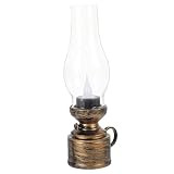 Lampe à pétrole LED – cette lampe à pétrole électronique est idéale pour le camping, la randonnée et autres activités de plein air. lampe à pétrole vintage LED