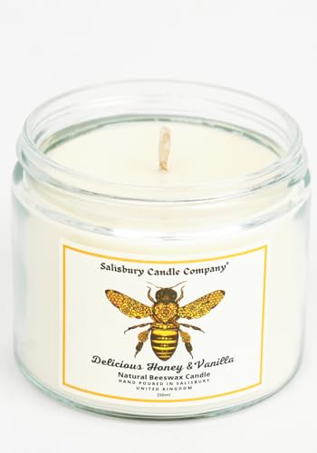 Luxury White Beeswax Candle with Honey & Vanilla, Comforting Aromatherapy Blend for Relaxation and Warmth, Hand Poured Scented Candle, Natural Wax, Long Burning, Sweet Scent, in Gift Box - Image 4