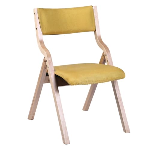 【折りたたみダイニングチェア 木製】リビングチェア 背もたれ付き 組立不要 省スペース収納 軽量 完成品|天然木 折り畳みイス おしゃれ 北欧風 家事用 コンパクト 椅子 室内用 シワ加工 ヴィンテージ調 1脚 (E)