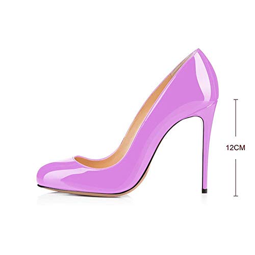 Round Toe Women Stiletto High Heel Dress Pump Closed Toe Shoe Closed Office Special Dressy Casua Wedding Pump Shoes2