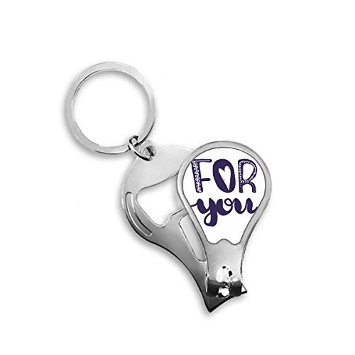 Coupe-ongles de pieds pour vous mignon avec un message doux pour prendre soin de soi