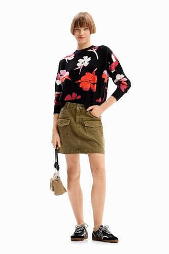 Image of Desigual Women's Woman Flat Knit Thin Gauge Pullover