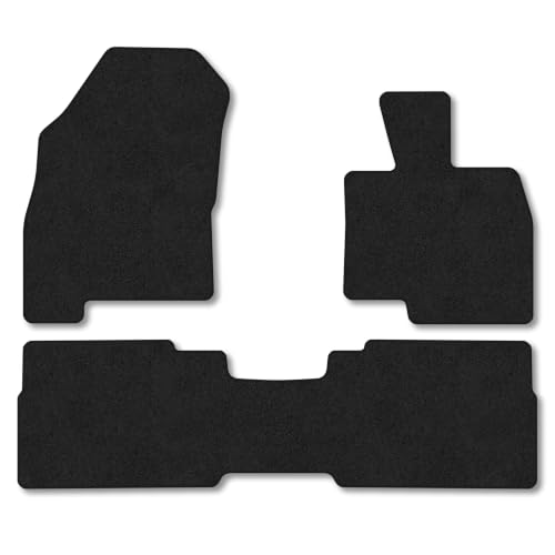 Jaecoo 7 [Plug-in-Hybrid] (2024+) Car Mats Accessories Tailored Fit Carpet Floor Mats non Slip Black Trim Full Coverage Compatible Accessory Front Rear Set Anti Slip Granulated Backing Hand-Finished