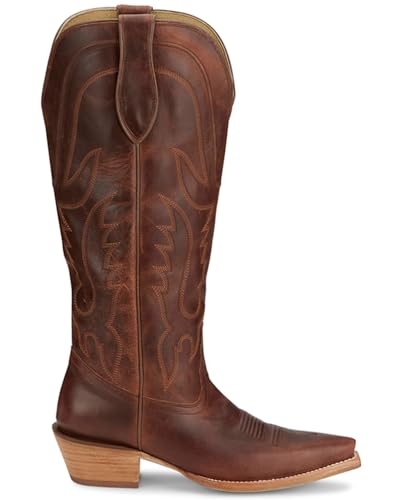 Tony Lama Women's Derby Jess Tall Western Boots - Snip Toe2