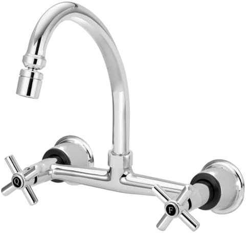 Torneira Cozinha Misturador Parede Arejador Articulado 1/4v.