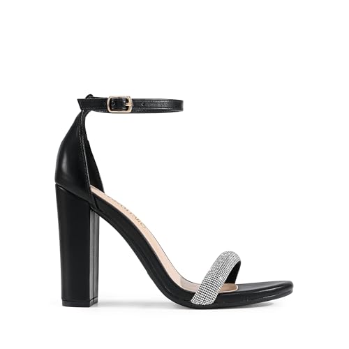 Image of DREAM PAIRS Women's Hi-Chunk High Heel Pump Sandals | High Heels, Pump Sandals, Buckle