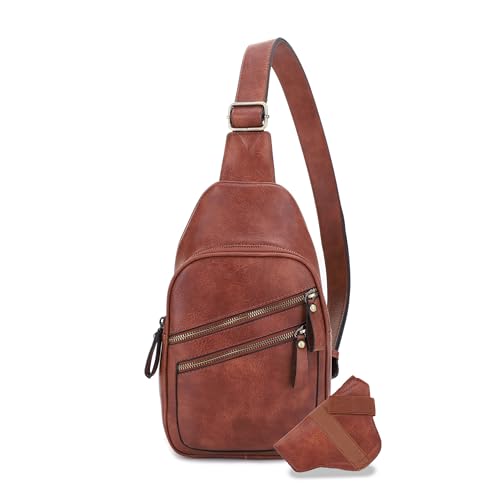 JESSIE & JAMES Jeannie Unisex Multi-Pocket Concealed Carry Sling Bag Crossbody Backpack Purse