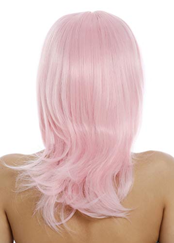 WIG ME UP - 3003-T2333 Lady Wig shoulder-length medium long layered straight hair light pink, light pink (T2333) - Image 4