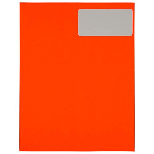 Jam Paper Shipping Address Labels - Standard Mailing - 2 X 4 - Neon Orange/Fluorescent Red - 120/Pack #TOP5