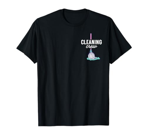 Minimalist Pocket Cleaning Crew Housekeeping Staff Matching T-Shirt