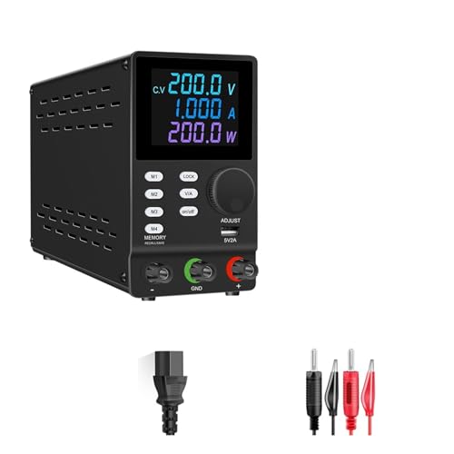 Alimentatore CC variabile con display LED a 4 cifre stabilizzatore di sorgente da banco da laboratorio 30 V 5 A 10 A Alta stabilitàLCD 200V 1A