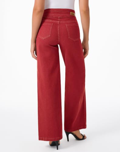 Image of roswear Women's Wide Leg Jeans Casual High Waisted Stretch Baggy Loose Denim Pants