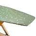 Copertina per Asse da Stiro, Compatibile con Foppapedretti, Colore Argento/Verde, Ricambio Elastico, Tessuto 100% Cotone, 115 x 63 cm, Made in Italy