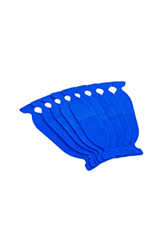 THE WRAP INSTITUTE - Monkey Strips #Cornergame – Premium Felt Buffers; Apply Wrap Film; Soft & Durable, Use Wet or Dry, Replaceable, Ultra-Thin Edge, High Precision on Curves & Edges; Blue (25-Pack)