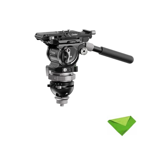 YC Onion Cedar CB7 Head Professional Version for Pineta Peak Tripod, 75mm Coconut Bowl Head, Counterbalanced Fluid Head, Maximum Load 9KG, Flat Design, Switchable Handle, Dark Vision Bubble Level