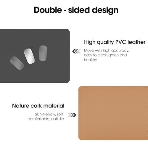 Fenge Desk Pad Mat, Alfombrilla Goma Espuma Reversible 23.6x13.8 in miniatura 4