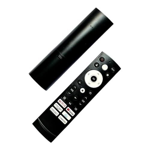 Image of Control Compatible for Remote Compatible with VU LED Smart TV 4k Without Voice Command with Netflix & P-Video hot Keys (Please Match The Image with Your Old Remote)