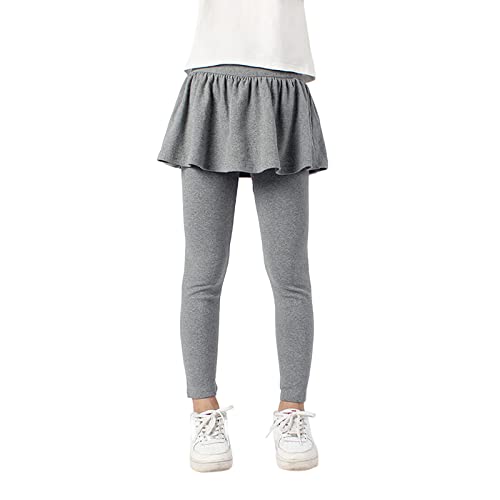 Teen Girls Leggings School Uniform Pants Ruffle Skirt Pants Kid Yoga Dance Leggings Toddler Active High Waist Stretchy Tights