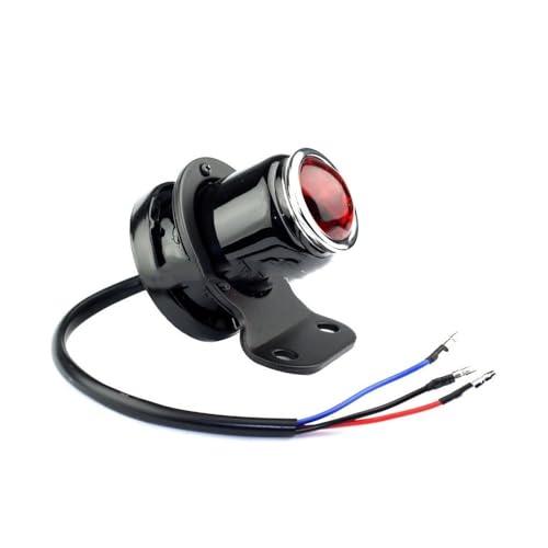 Feu arrière LED pour moto style Lucas classique adapté au custom Bobber et Chopper