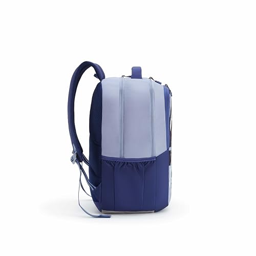 Image of American Tourister Stan | 35 Ltrs | 3 Compartments | Bottle Pocket | Ergonomic Padded Back Panel & Shoulder Straps | Secondary School Backpack | 1 Year International Warranty | Light Grey