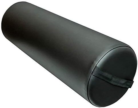 (Black) - DevLon NorthWest 23cm Diameter Deluxe Oversized Massage Table 60cm Full Bolster (Black)