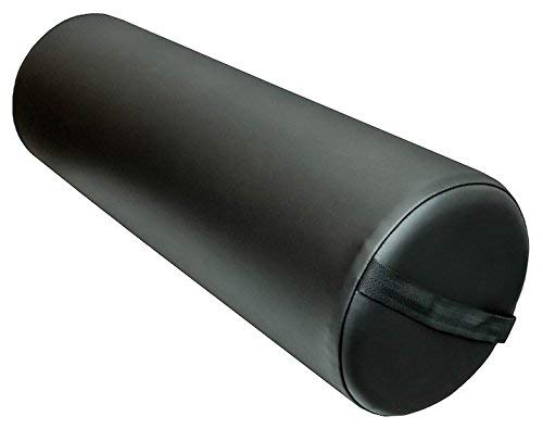 (Black) - DevLon NorthWest 23cm Diameter Deluxe Oversized Massage Table 60cm Full Bolster (Black)