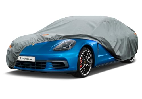 Image of Kayme Heavy Duty Car Cover Custom Fit Porsche Panamera(2009-2025),Waterproof All Weather for Automobiles, Full Exterior Covers Sun Rain UV Protection.